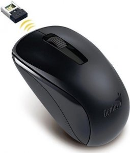 Mysz Genius Genius Mysz NX-7005, 1200DPI, 2.4 [GHz], optyczna, 3kl., bezprzewodowa USB, czarna, AA 1