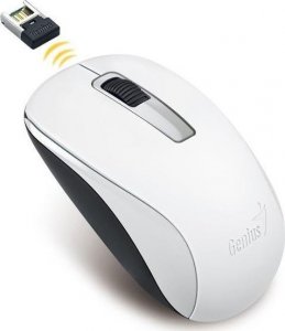 Mysz Genius Genius Mysz NX-7005, 1200DPI, 2.4 [GHz], optyczna, 3kl., bezprzewodowa USB, biała, AA 1