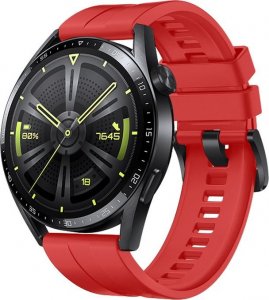 Huawei HUAWEI PASEK SILIKONOWY OPASKA BRANSOLETA DO ZEGARKA SMARTWATCH HUAWEI WATCH GT 3 46MM CZERWONY standard 1