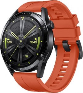 Huawei HUAWEI PASEK SILIKONOWY OPASKA BRANSOLETA DO ZEGARKA SMARTWATCH HUAWEI WATCH GT 3 46MM POMARAŃCZOWY standard 1