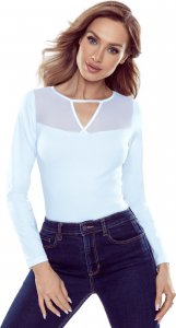 Eldar Heidi koszulka bawełniana z długim rękawem biała M 1
