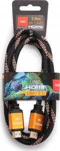 Kabel Opticum HDMI - HDMI 1.8m pomarańczowy (27951) 1