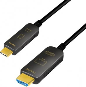 Kabel USB LogiLink USB-C - HDMI 20 m Czarny (546124) 1