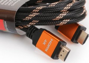 Kabel Opticum HDMI - HDMI 0.5m pomarańczowy (27947) 1