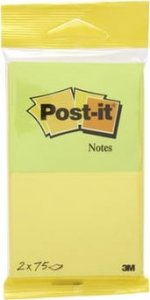 Post-it Karteczki samoprzylepne Post-it, neonowe żółte i zielone, 76x63,5mm 1