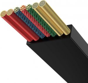 Kabel USB Baseus USB-C - USB-C + microUSB + Lightning 1.1 m Czarny (CAMJ010201) 3