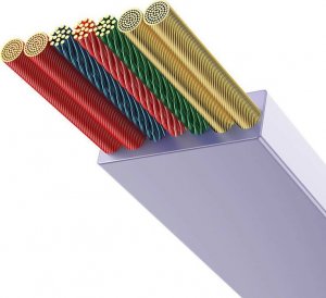 Kabel USB Baseus USB-C - USB-C + microUSB + Lightning 1.1 m Fioletowy (CAMJ010205) 3