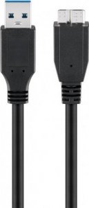 Kabel USB Goobay USB-A - micro-B 1.8 m Czarny 1