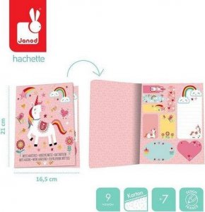 Janod Janod - notes z samoprzylepnymi karteczkami - jednorożec 2