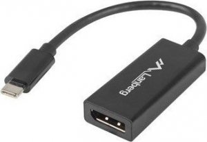Kabel USB Lanberg USB-C - HDMI 0.15 m Czarny (AD-UC-DP-01) 1