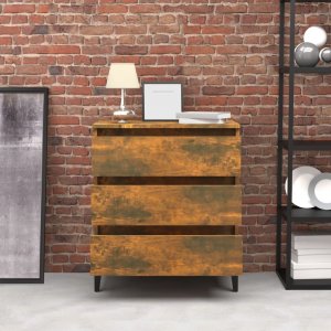 vidaXL Komoda, przydymiony dąb, 60x35x69 cm, materiał drewnopochodny 3