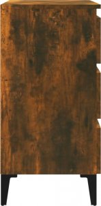 vidaXL Komoda, przydymiony dąb, 60x35x69 cm, materiał drewnopochodny 7