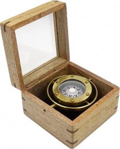 Upominkarnia Kompas przechyłowy Gimble w pudełku drewnianym BN-2056 1