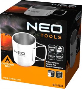 Neo Kubek turystyczny szara, aluminium, 0.3l, 63-150, Neo Tools (63-150) - NHKX15NNXSNO 4