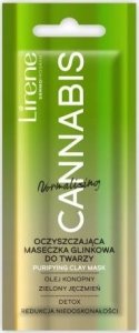 Lirene Lirene, Oczyszczająca Maseczka Glinkowa Cannabis, 6 ml - Długi termin ważności! 1