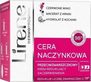 Lirene Lirene, Cera Naczynkowa Krem przeciwzmarszczkowy redukujący zaczerwienienia na dzień, noc, 50 ml - Długi termin ważności! 1