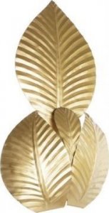 Kinkiet DKD Home Decor Lampa ścienna DKD Home Decor Złoty Metal 220 V 50 W Liść roślin (37 x 14 x 58 cm) 1