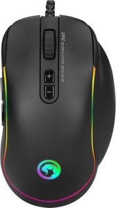 Mysz MW Marvo Mysz G942, 10000DPI, optyczna, 10kl., przewodowa USB, czarna, do gry, podświetlenie RGB 4