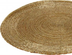 Vilde Mata kuchenna złota na stół podkładka pod talerz sztućce okrągła 30 cm 4