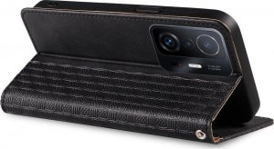 Hurtel Magnet Strap Case etui do Samsung Galaxy A53 5G pokrowiec portfel + mini smycz zawieszka czarny 2