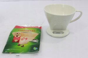 Melitta Melitta porcelanowy dripper do kawy 1x4 - Biały 2