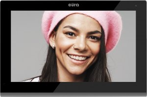 Eura Monitor EURA VDA-09C5 - czarny, dotykowy, LCD 7'', FHD, pamięć obrazów, SD 128GB, rozbudowa do 6 monitorów 1