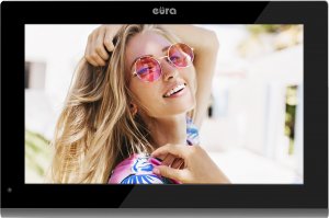 Eura Monitor EURA VDA-11C5 - czarny, dotykowy, LCD 10'', FHD, pamięć obrazów, SD 128GB, rozbudowa do 6 monitorów 1