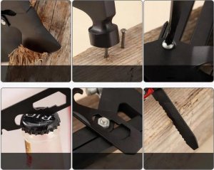 Dexxer Multitool narzędzie wielofunkcyjne 17 w 1 z siekierką w pokrowcu MT-PRO-5 uniwersalny 13