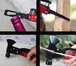 Dexxer Multitool narzędzie wielofunkcyjne 17 w 1 z siekierką w pokrowcu MT-PRO-5 uniwersalny 6