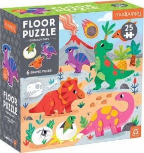 Mudpuppy Mudpuppy - puzzle podłogowe - park dinozaurów 1