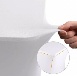 GreenBlue Obrus elastyczny pokrowiec na stół cateringowy biały GreenBlue, 180x75x74cm, Spandex, GB371 3