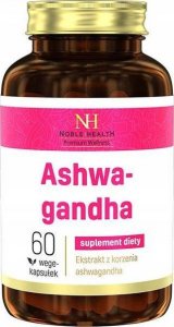Noble Health Noble Health, Ashwagandha, 60 kapsułek - Długi termin ważności! 1