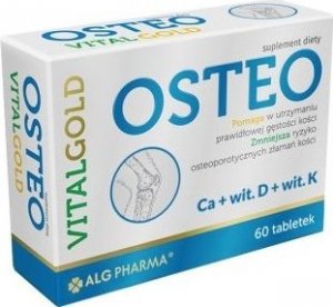 Alg Pharma Osteo VitaGold, 60 tabletek - Długi termin ważności! 1