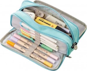 Piórnik Kontext Piórnik Szkolny Potrójny Saszetka Kosmetyczka Niebieski 2