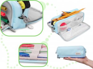 Piórnik Kontext Piórnik Szkolny Potrójny Saszetka Kosmetyczka Niebieski 3