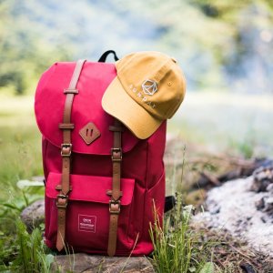 Plecak Himawari OKTA nr 1 17.3" (tr20231) czerwony 3