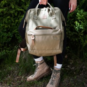 Plecak Himawari OKTA nr 3 16" (tr22251) brązowy 5