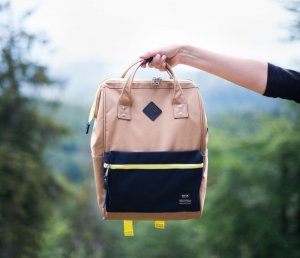 Plecak Himawari OKTA nr 4 14" (tr22252) brązowy 2