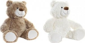 DKD Home Decor Pluszowy Niedźwiadek DKD Home Decor Brązowy Poliester Biały Dziecięcy Niedźwiedź (2 Sztuk) 1
