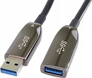 Kabel USB PremiumCord USB-A - USB-A 10 m Czarny (ku3opt10) 5