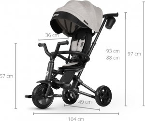 Qplay Rowerek Trójkołowy Nova Niello Grey 6