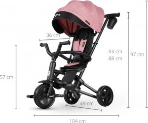 Qplay Rowerek Trójkołowy Nova Niello Pink 6