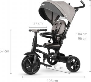 Qplay Qplay Rowerek Trójkołowy Rito Star Grey 10