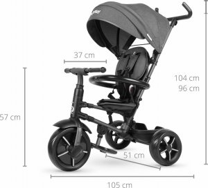 Qplay Qplay Rowerek Trójkołowy Rito Star Black 10