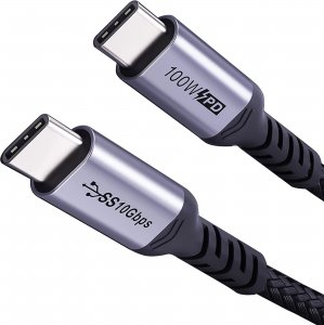 Kabel USB Reagle USB-C - USB-C 1 m Czarny 1