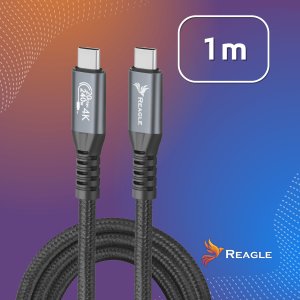 Kabel USB Reagle Thunderbolt 3 USB-C - USB-C 1 m Czarny 7