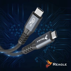 Kabel USB Reagle USB-C - USB-C 3 m Czarny 8