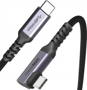 Kabel USB Reagle USB-C - USB-C 3 m Czarno-szary 1