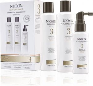 Nioxin Zestaw Nioxin Hair System Kit 3 (W) szampon 150ml + odżywka 150ml + kuracja 50ml 1