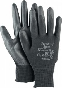 ANSELL Rękawice HyFlex 48-101, czarne, rozmiar 8 (12 par) 1